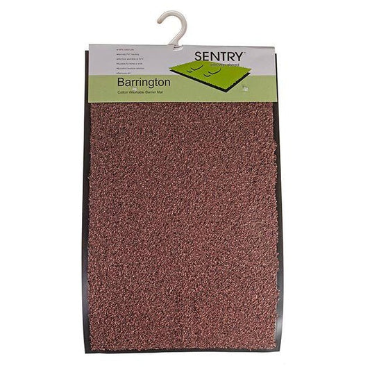 Sentry Barrington Cotton Washable Mat Dark Brown