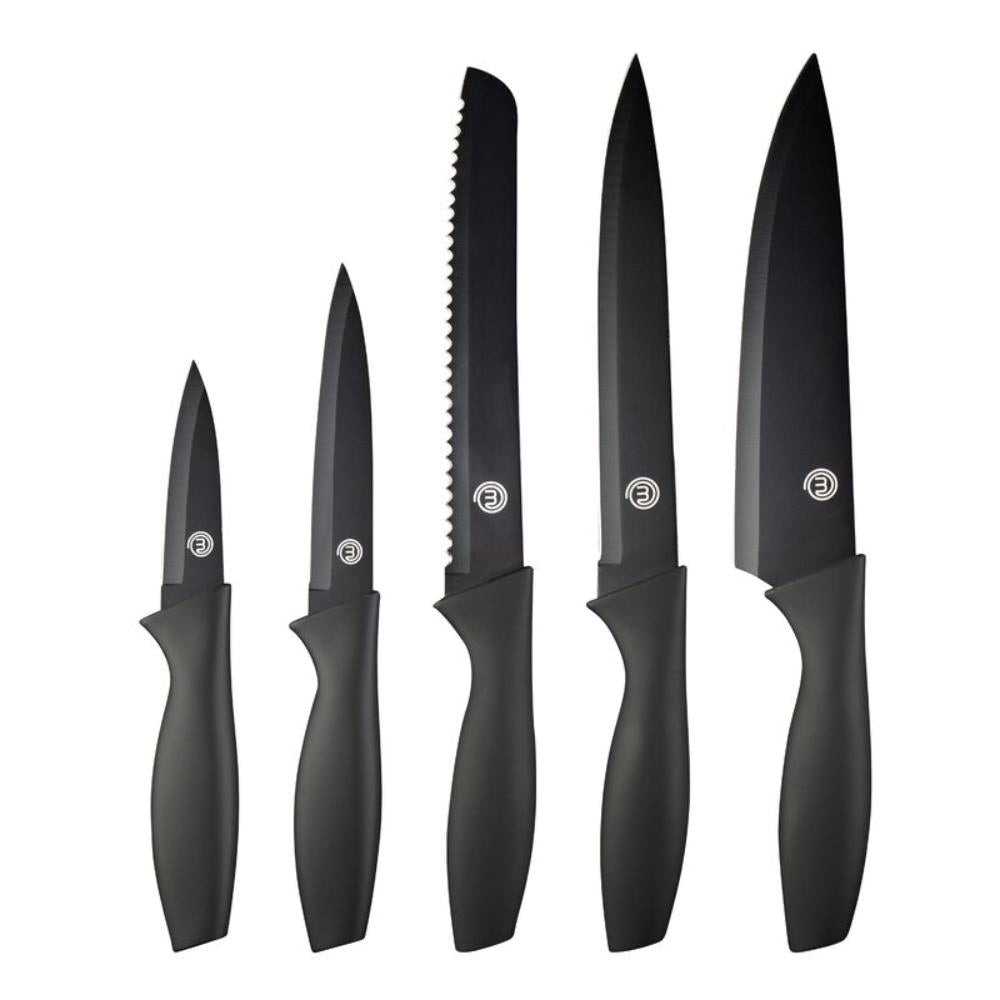 Masterchef Knife Set 5Pce Black G Grace & Son