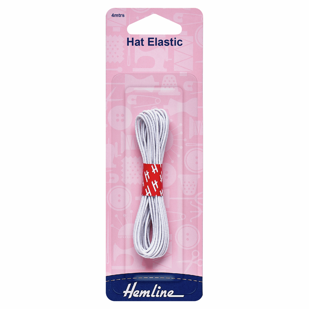 Hat Elastic 4m x 1.3mm White