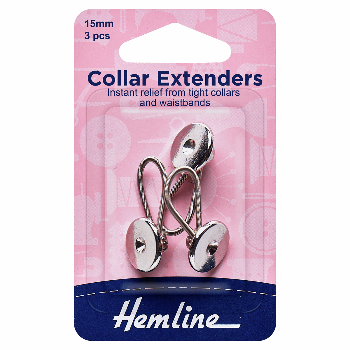 Collar Expanders: Metal - 15mm - 3pcs