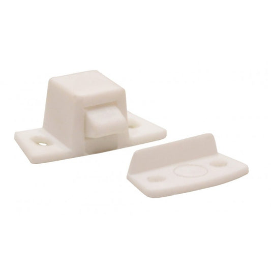 White Nylon Rocker Catch 27mm Pk2