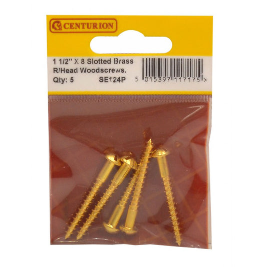 Woodscrews 1 1/2” x 8
