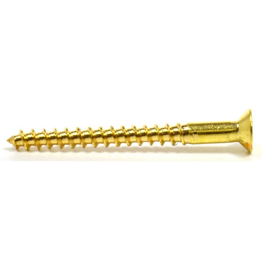 Slotted Countersunk Brass Screws 1 1/2” x 6