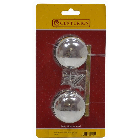 Victorian Chromed Mortice Knob 2 1/4