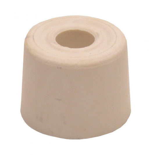 White Plastic Door Stops 28mm (pk2)