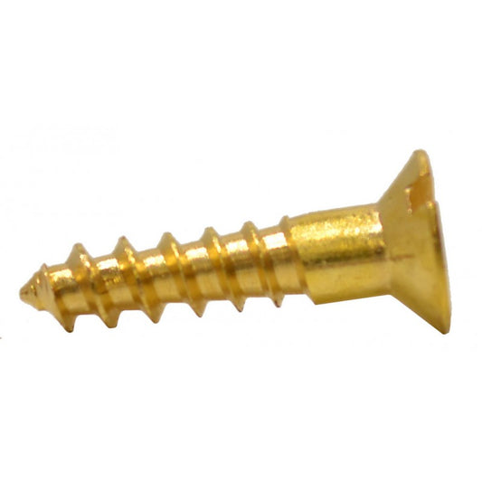 Woodscrews 5/8” x 6 Brass Slotted